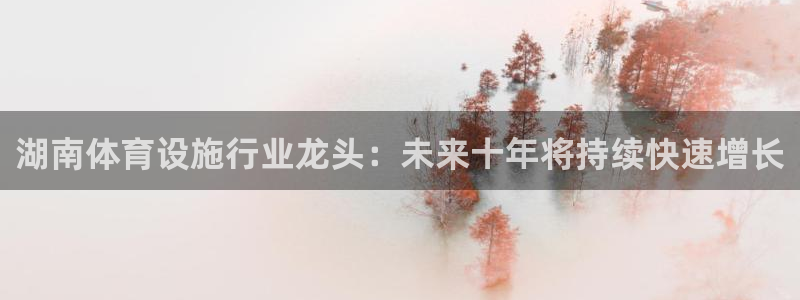 意昂4集团简介：湖南体育设施行业龙头：未来十年将持续