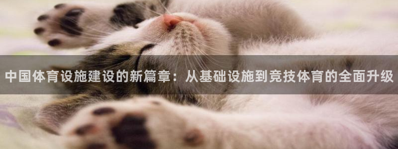 意昂4娱乐：中国体育设施建设的新篇章：从基础设施到竞技体育的