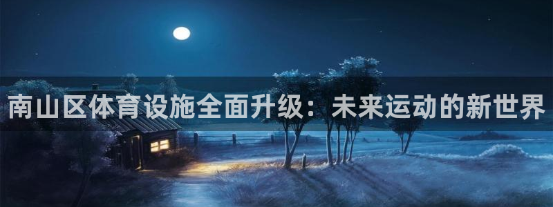 注册意昂4：南山区体育设施全面升级：未来运动的新世界